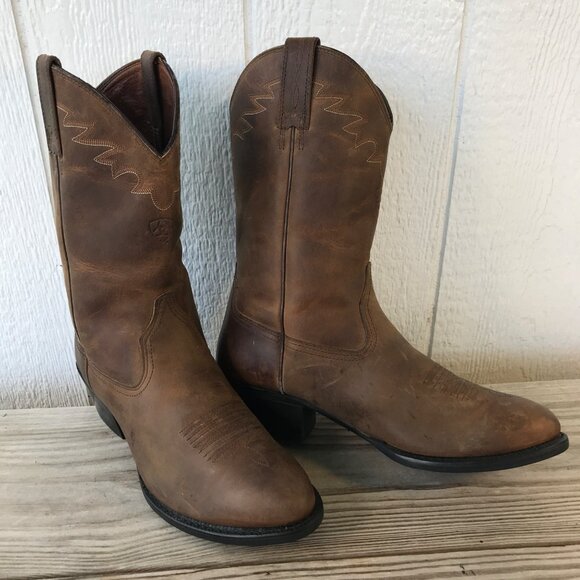 Ariat Sedona Mens Brown Leather Cowboy Western Ranch Boots 11 EE 34625 - Picture 1 of 13